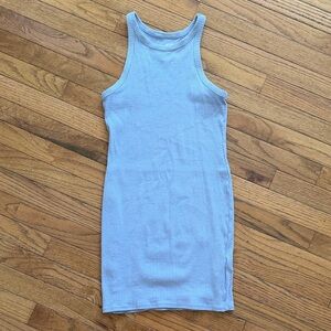 H&M Soft Gray Ribbed Dress